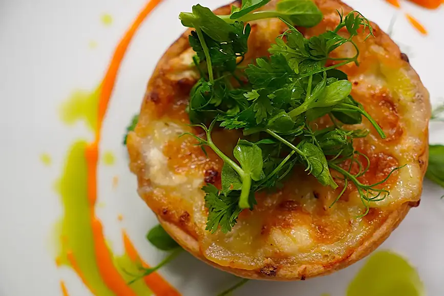 leek and goats cheese tart